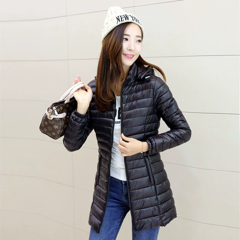 Пальто с хлопковой подкладкой Chengzhao, женское облегающее легкое пуховое пальто средней длины в Корейском стиле с хлопковой подкладкой, Женское пальто больших размеров с хлопковой подкладкой