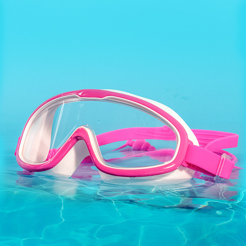Children's swimming goggles professional waterproof anti-fog high-definition swimming goggles girls large frame diving goggles swimming equipment boys