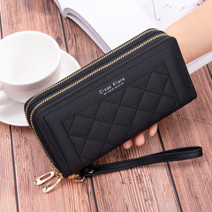 Women's Wallet Women's Long 2020 New Simple Fashion Double Zipper Large Capacity Clutch Bag Wallet Mobile Phone Bag Trendy
