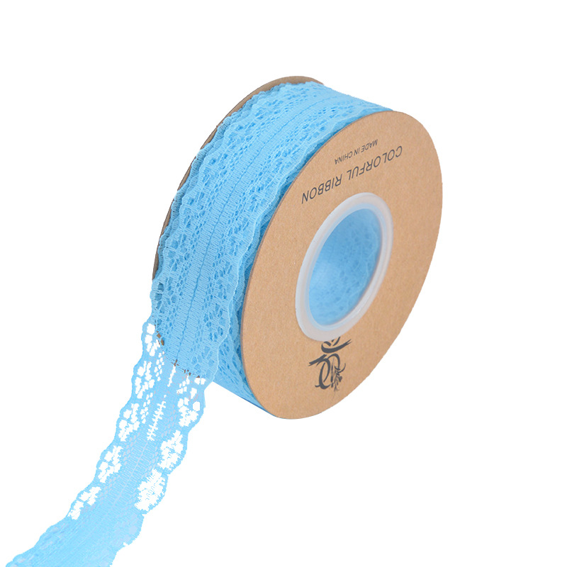 Fibra color 3cm flor pastel caja de regalo mano hecho a mano DIY tocado cinta de encaje arco cinta al por mayor