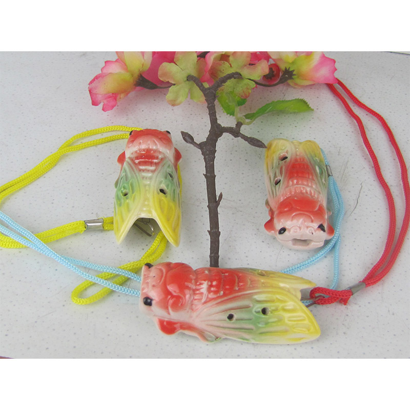 四孔陶笛 四孔蝉哨 初学四孔陶笛 四调蝉笛厂家直销 陶瓷哨子|ms