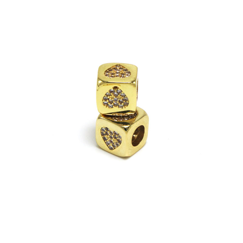 4g Weight Zircon Inlay Material Charms, Bracelets, Necklace Classification 1 Piece Quantity Holiday, Daily Occasion Copper Material Geometric, Devil's Eye, Heart Shape Pattern Women's Gender Plating, Inlay Design Basic, Modern Style, Classic Style Style Copper Plating Inlay Geometric Devil's Eye Heart Shape Zircon Charms Bracelets Necklace 3
