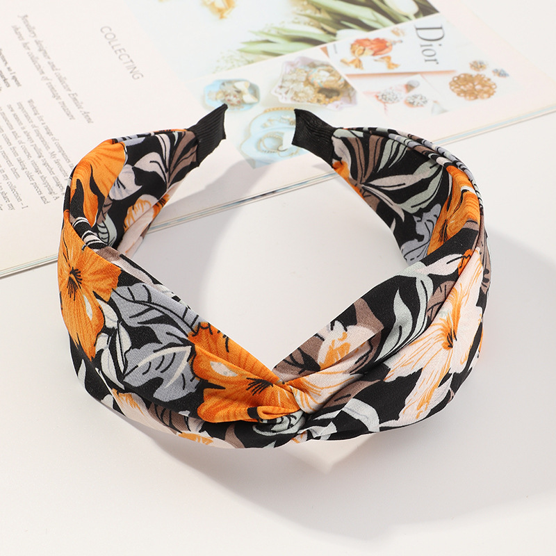 Fashion  Floral Fabric  Headband display picture 5