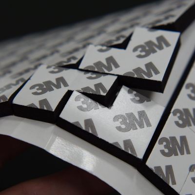 厂家直销泡面梯形加厚黑色背胶耐高温高粘性泡棉胶电路板垫高专用|ms