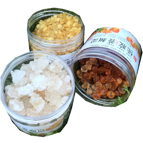 Source production direct wholesale peach gelatin canned bagged boxed peach gelatin, snow yam and soapnut 100-500 grams combination packaging