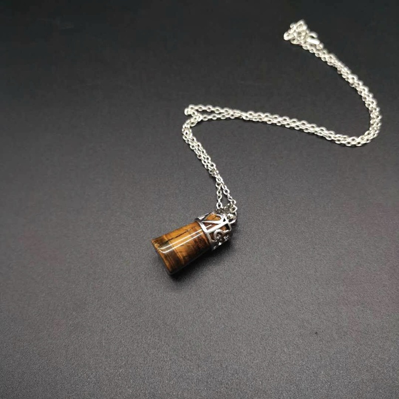 Fashion Water Droplets Copper Plating Natural Stone Pendant Necklace 1 Piece display picture 59