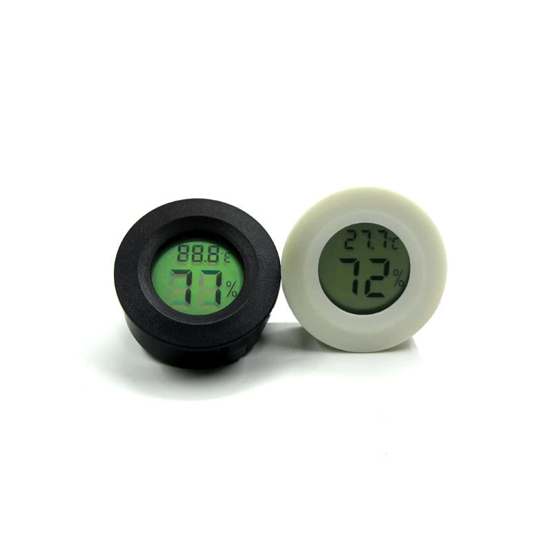 Круглый электронный гигрометр акриловая коробка альпинистская коробка термометр гусеницы