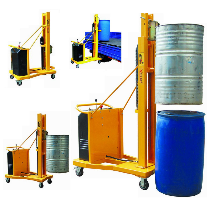 配重式油桶液压装卸车 手动 半电动 平衡配重式油桶堆高车 全电动