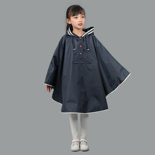 Cape children's raincoat kindergarten waterproof cute boys primary school students thin striped raincoat girls babies wholesale