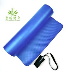 Wholesale high density nbr yoga mat thickened striped non-slip fitness mat children dance foldable practice mat