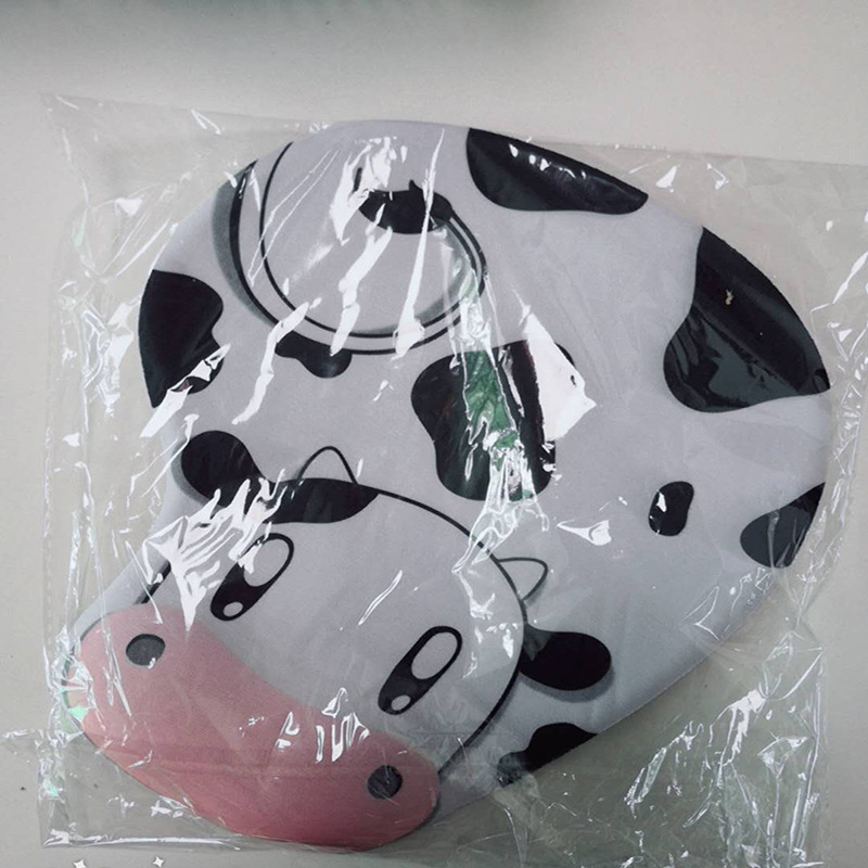 Mousepad Fuente de la fábrica novela vaca super suave espacio de memoria de silicona pulsera alfombrilla de ratón personalización