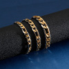 Accessory stainless steel, bracelet, men's trend chain, Korean style, wholesale, custom made