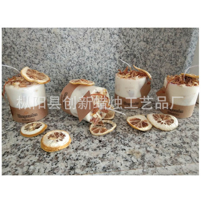 廠家直銷圓柱香薰大豆蠟低溫按摩養生蠟燭