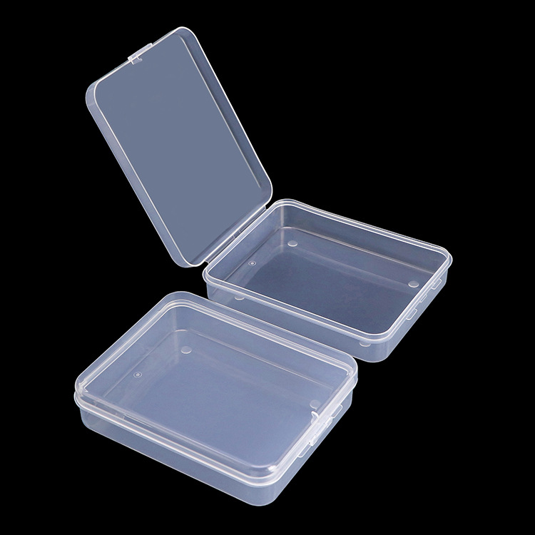 供应透明塑料粉扑盒方形小塑料盒PP塑料包装盒