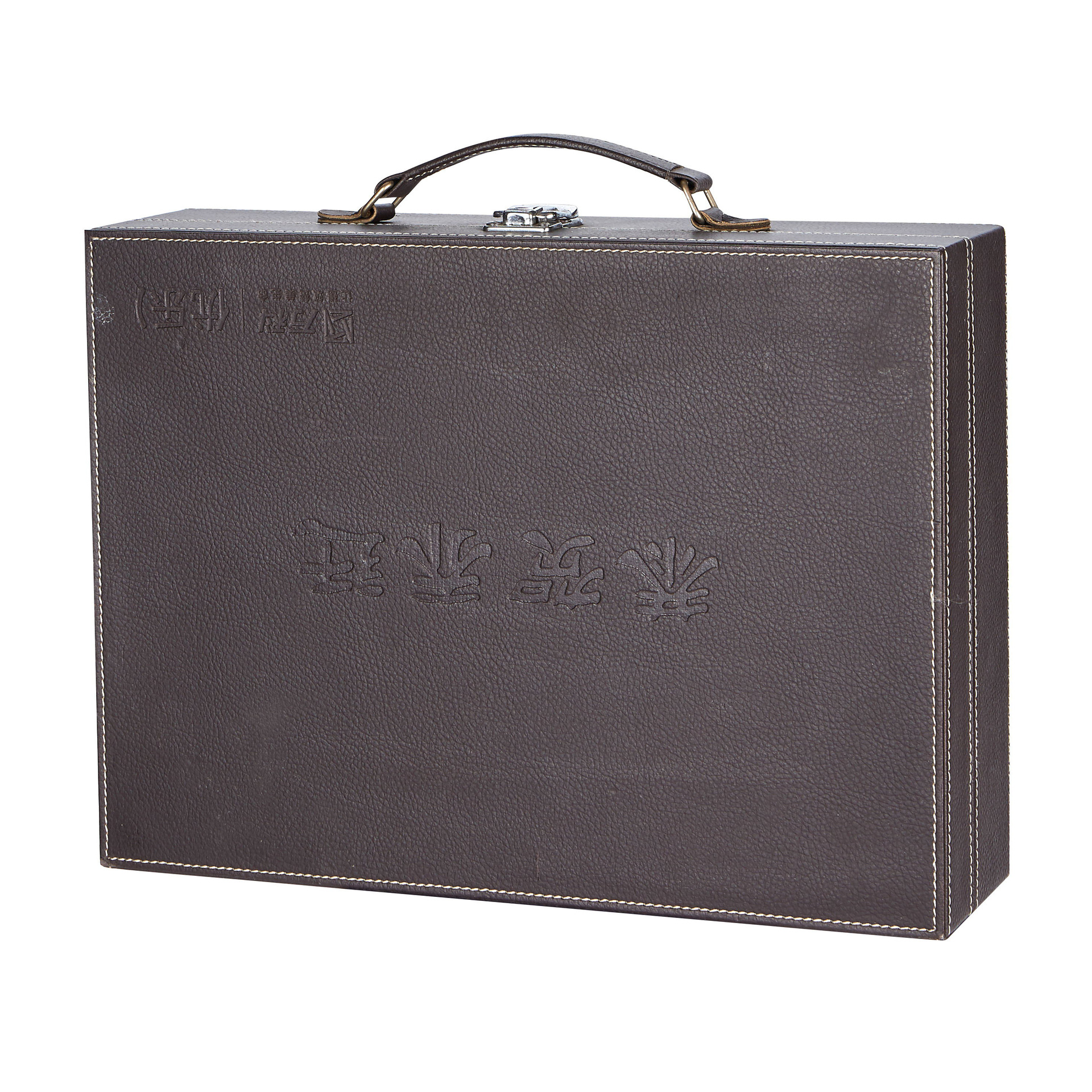 厂家现货交房钥匙箱PU皮质交房盒工具箱房地产交房箱定做礼品盒