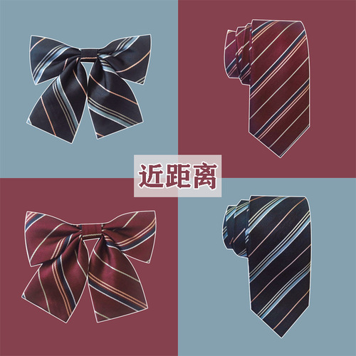 Close Love Bow Tie Same Style Customized JK Uniform Sailor Wear Bow Tie Japanese School Uniform Blue Bow Tie