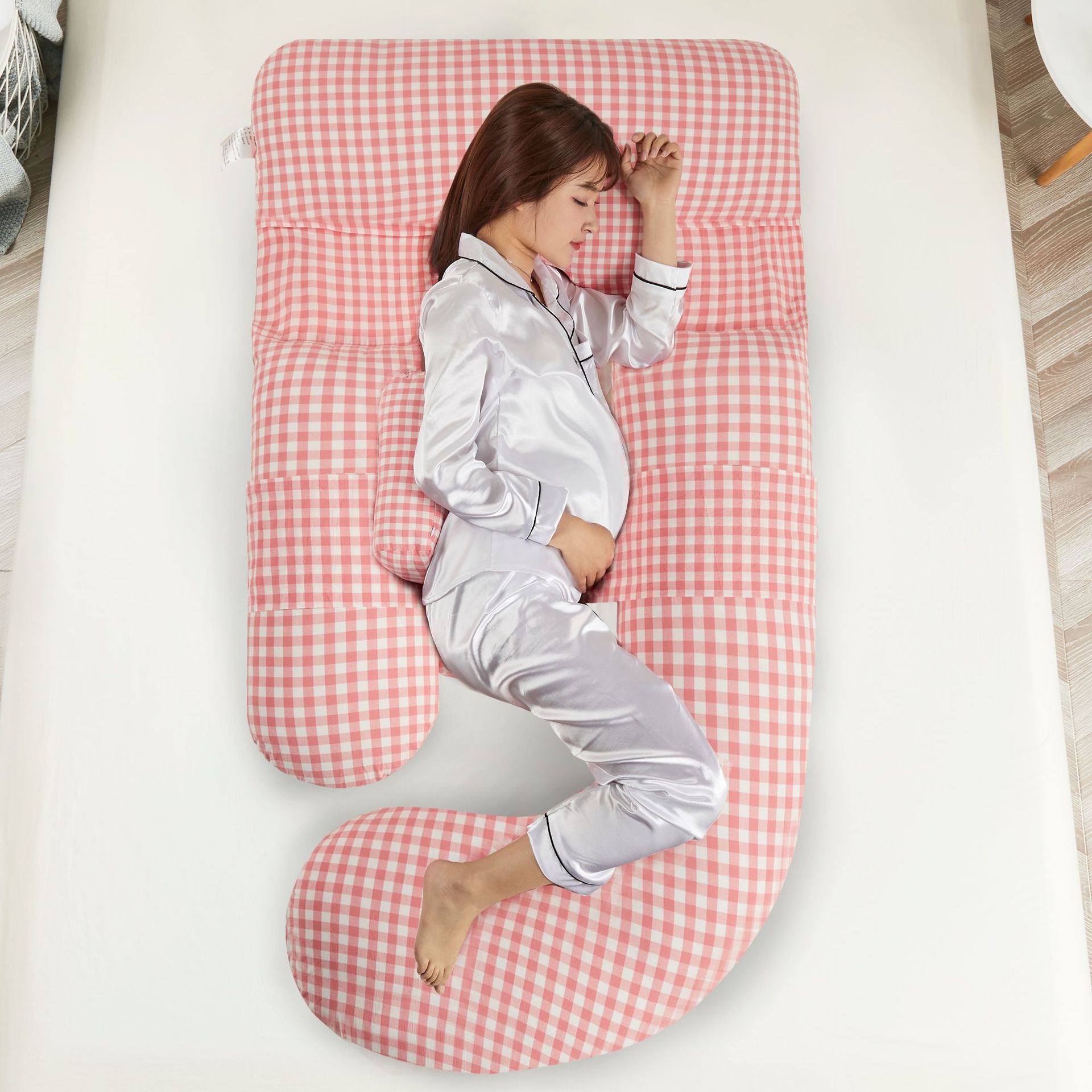 Sleeping aid pregnant women pillow G-type pillow waist pillow U-shaped side sleeping pillow pregnant women leg pillow pillow pillow core wholesale