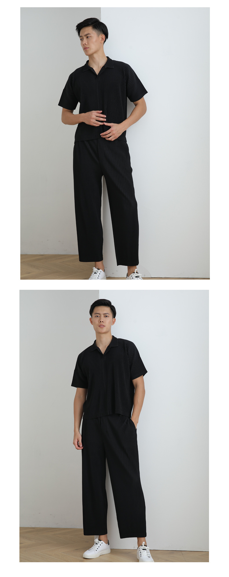 Title 9, Life Erkek Miyake Katlanmış Üstler Polo Tişört ...