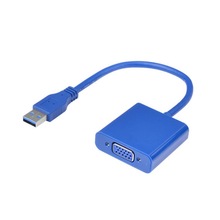 USB TO VGA 免驅 光盤 電腦連接線 轉接視頻線 usb to vga 工廠