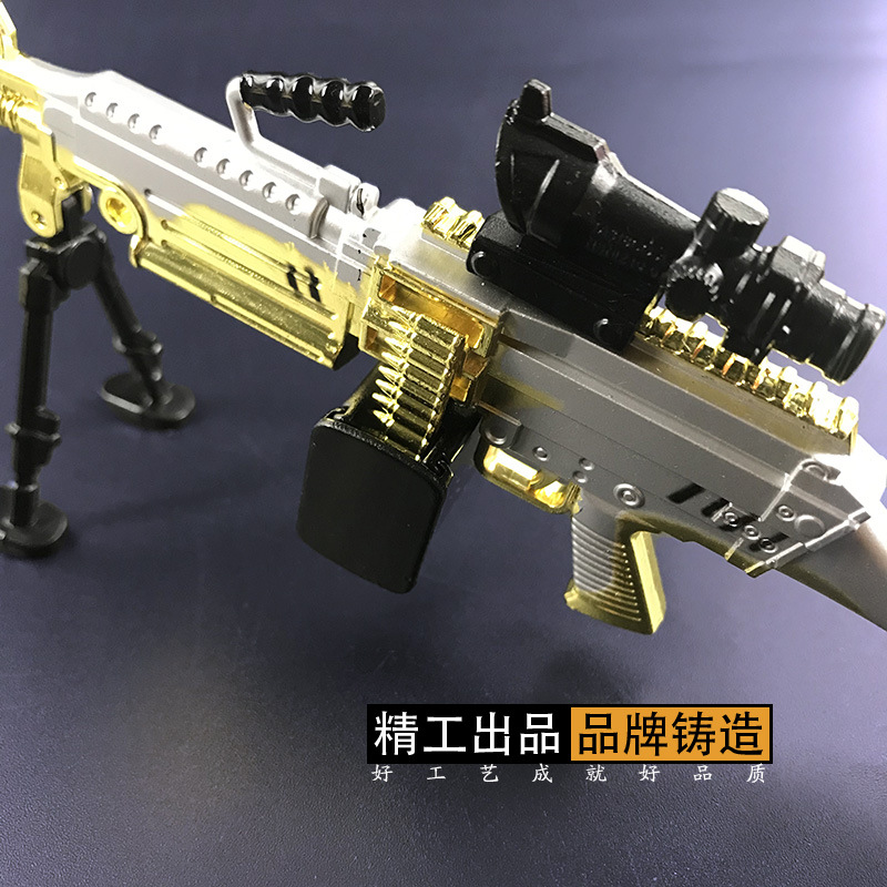 和平战地周边 24CM新款组装枪模 M249 AKM 旅游家居工艺品摆件详情图14