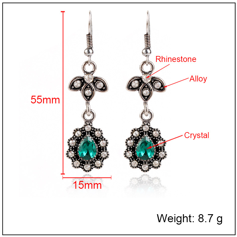 Fashion Retro Drop-shaped Earrings display picture 1