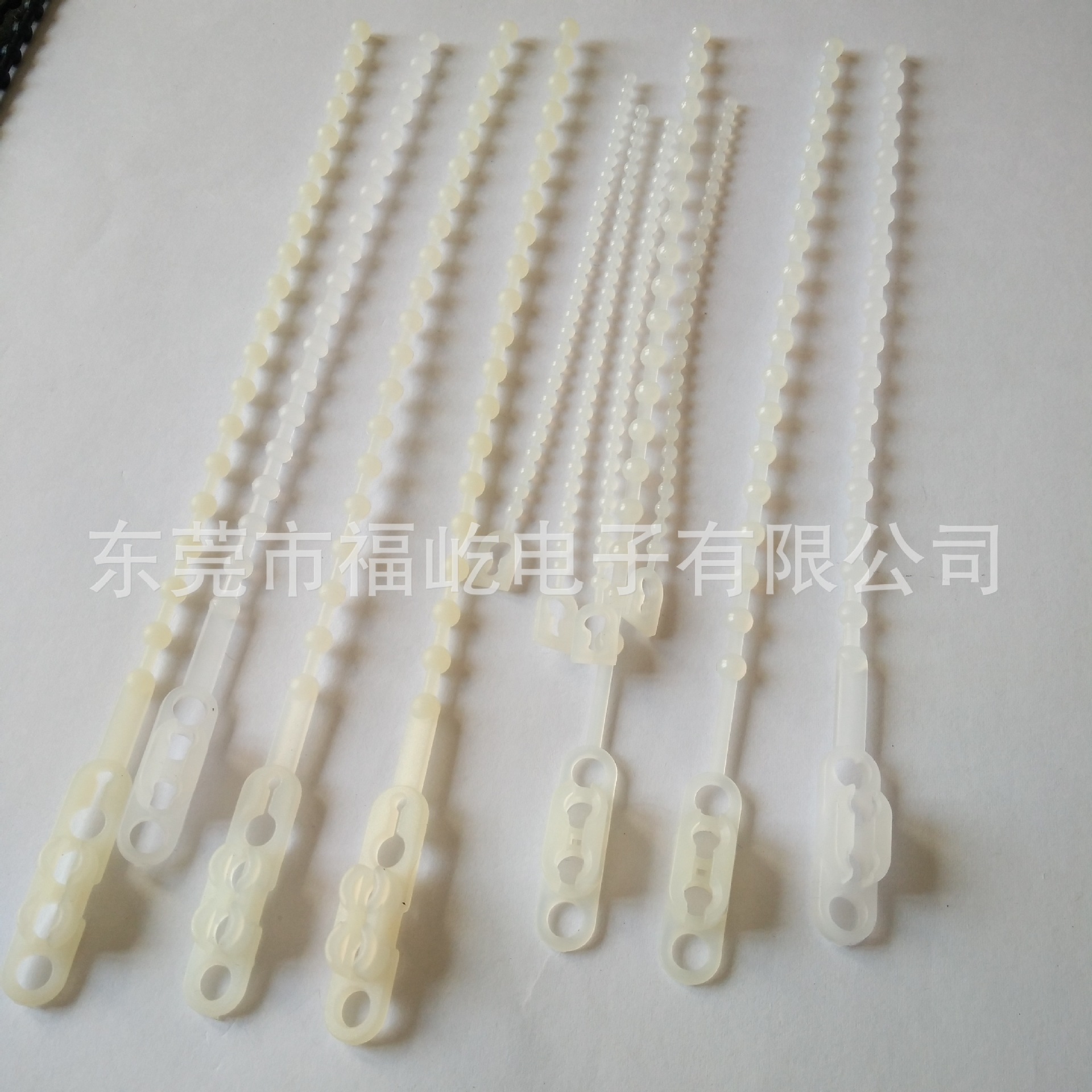 直销尼龙珠孔扎线带电源线绑带珠型束线带珠链扎线带方头珠孔扎带