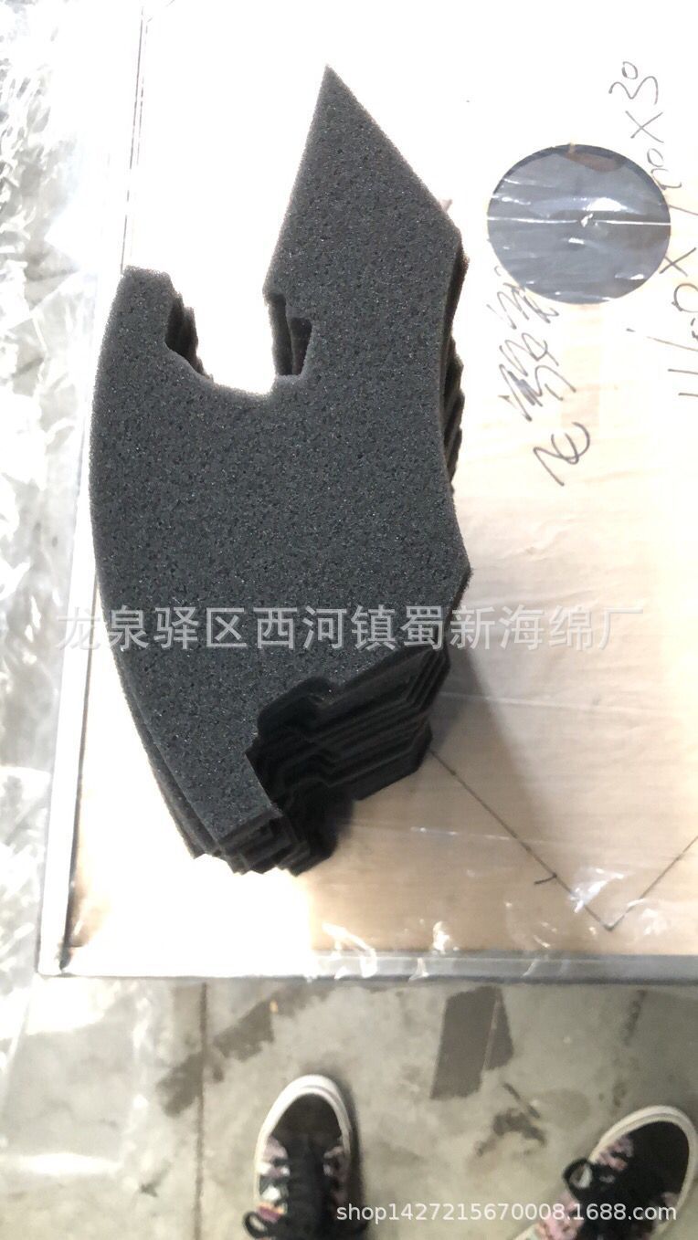 厂家直销黑色异形海绵/游艺设备吸音隔音异形成型海绵