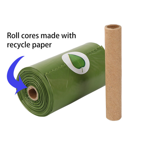 Cross-border pet waste bags, biodegradable grabber with dispenser, dog poop bags, 10 rolls EPI dog waste bag manufacturer
