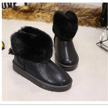 2022冬季新款韓版雪地靴女短靴學生短筒流蘇毛毛圓頭保暖棉鞋外貿