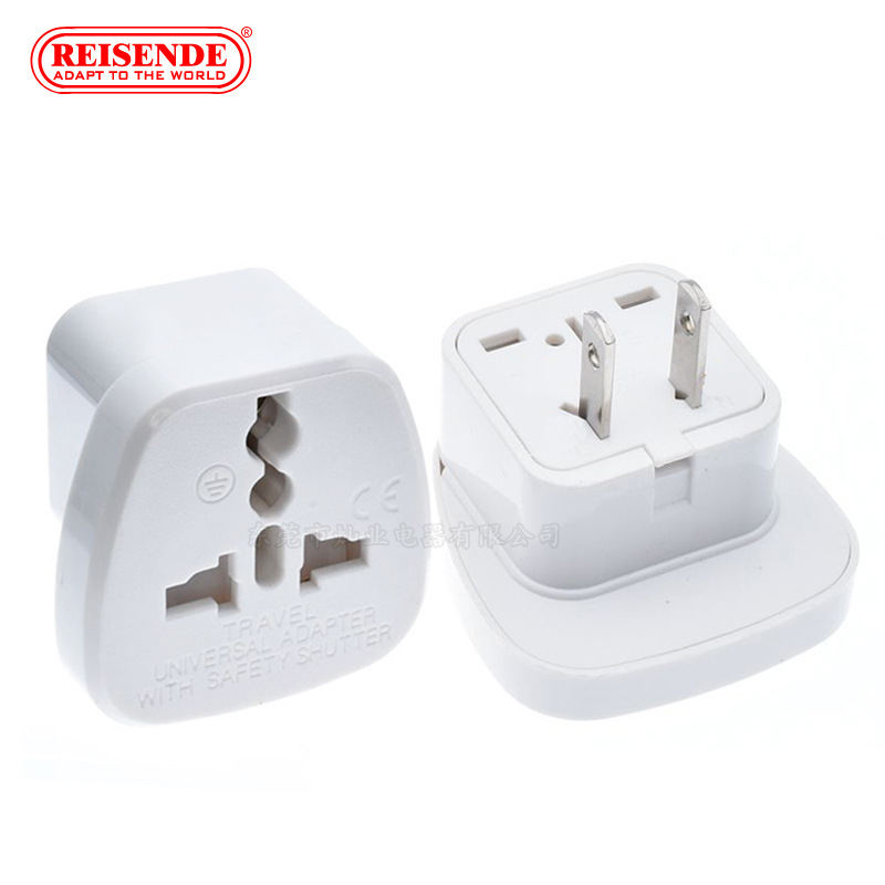日本美式转换插头 国标两插适用中国泰国菲律宾 台湾美规转换插头
