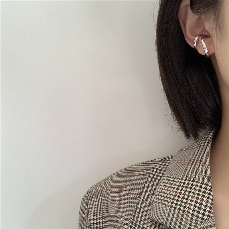 Korean Simple Without Piercing Ear Buckle Double Ring Ear Clip Ear Bone Clip display picture 2