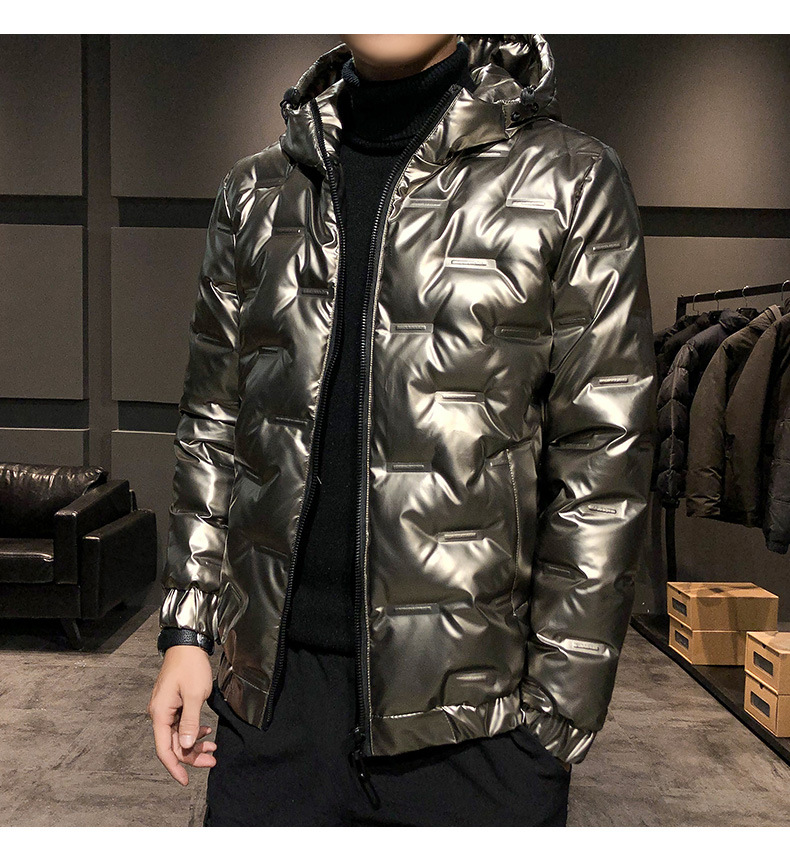 2023 New Trendy Bright Face da uomo in piumino edizione coreana leggero e slim fit cappotto invernale per ragazzi_voghion.com