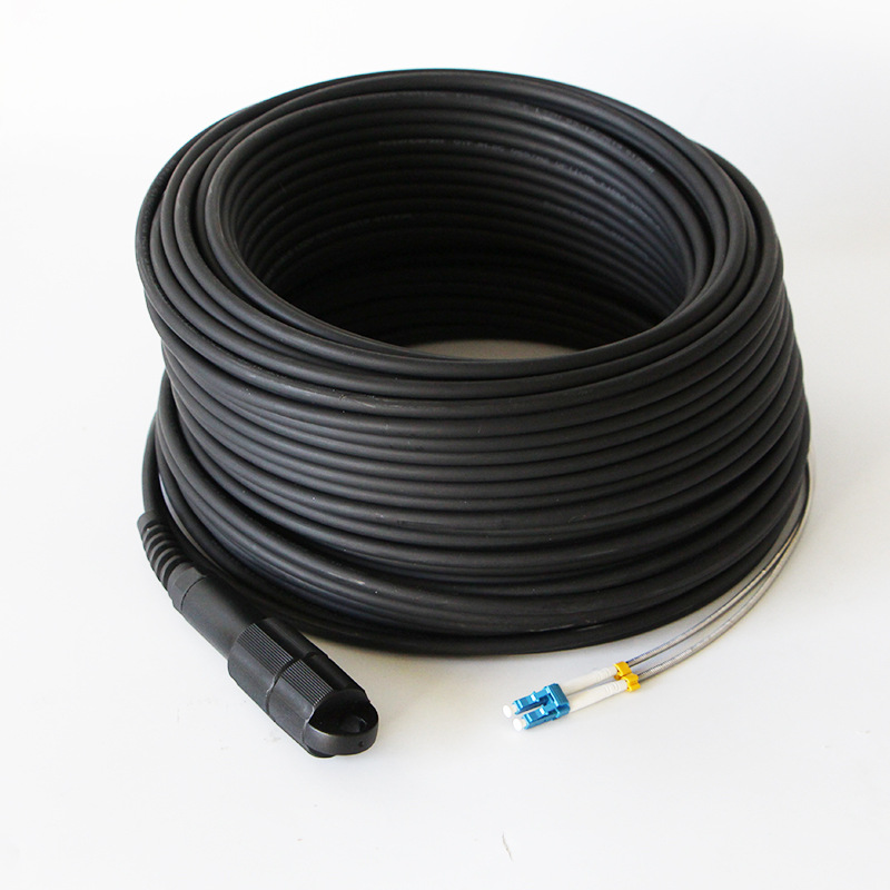 室外双芯光缆PDLC基站拉远防水连接器野战光缆防水连接头LCFC定做