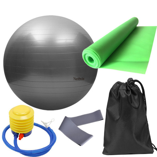 Yoga ball five-piece set thickened pregnant women midwifery child training fitness ball latex butt ring elastic