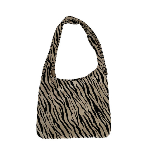 Women's bags new Korean style crossbody shoulder bag canvas bag animal texture crossbody large capacity shopping bag bags