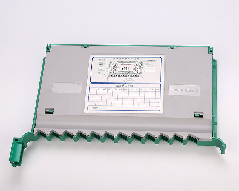 12芯一体化熔配盘 熔纤盘 FC口光纤熔接盘 ODF抽屉式熔纤配线托盘