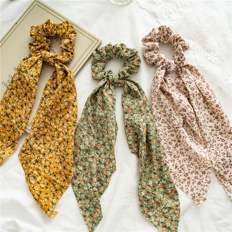 Fashion Ditsy Floral Cloth Ribbon Hair Tie 1 Piece display picture 4