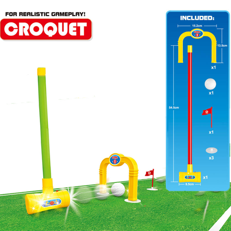 Entretenimiento ocio deportes juguete eléctrico meta inducción de los niños gateball juguete regalo