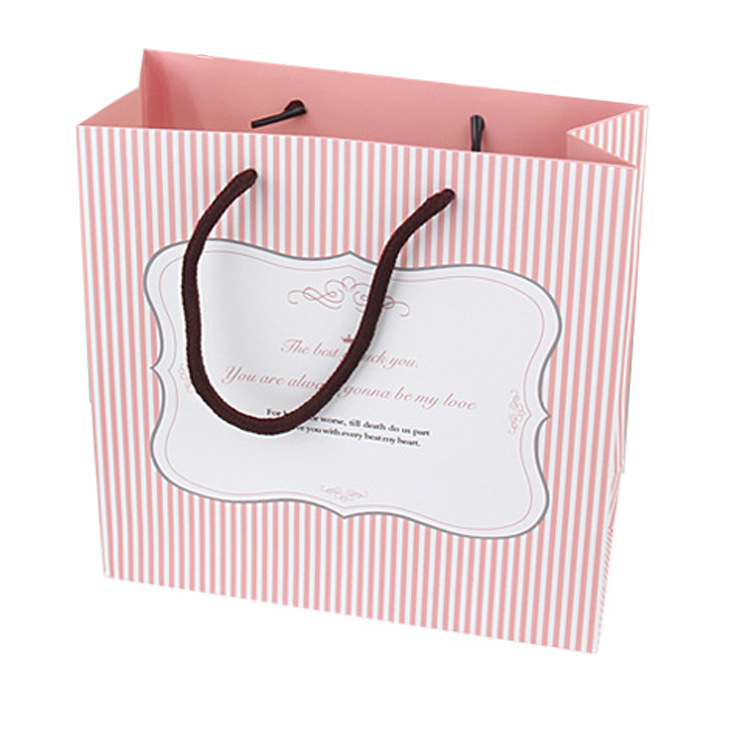Bolso de niña de abanico, mini bolsa de regalo portátil de alto valor, bolsa de papel para ropa, bolsa de papel, bolsa de regalo, bolsa de papel blanca