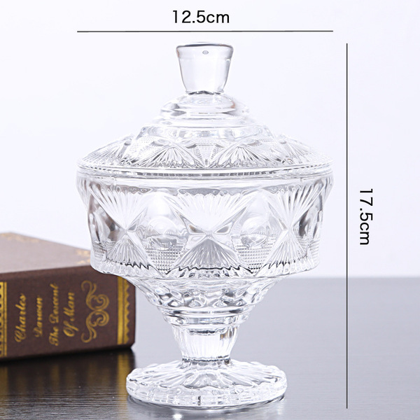 European -style luxury crystal glass sugar tank storage jewelry…