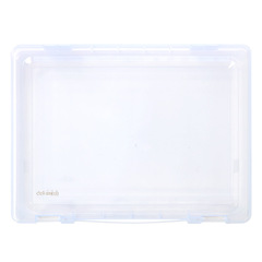 DeLixi 5701 5702 stationery box, transparent PP document storage box, A4 data box, portable storage box
