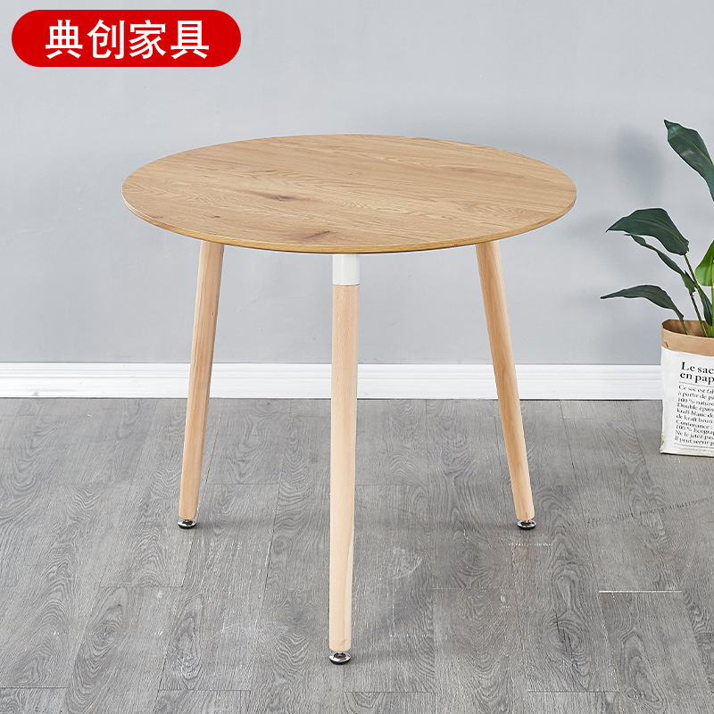 [삼각다리 원형테이블] 우드컬러 60*60*70