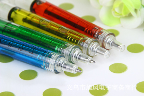 Creative Syringe Syringe Ballpoint Pen Wholesale Children's School Supplies Gifts Office Stationery Signature Pen