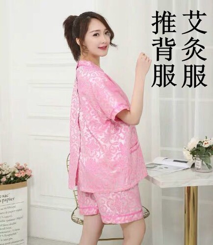 Moxibustion clothing, push back clothing, open back clothing, scraping clothing, health care clothing, acupuncture clothing, physiotherapy clothing, steaming clothing, back opening deduction