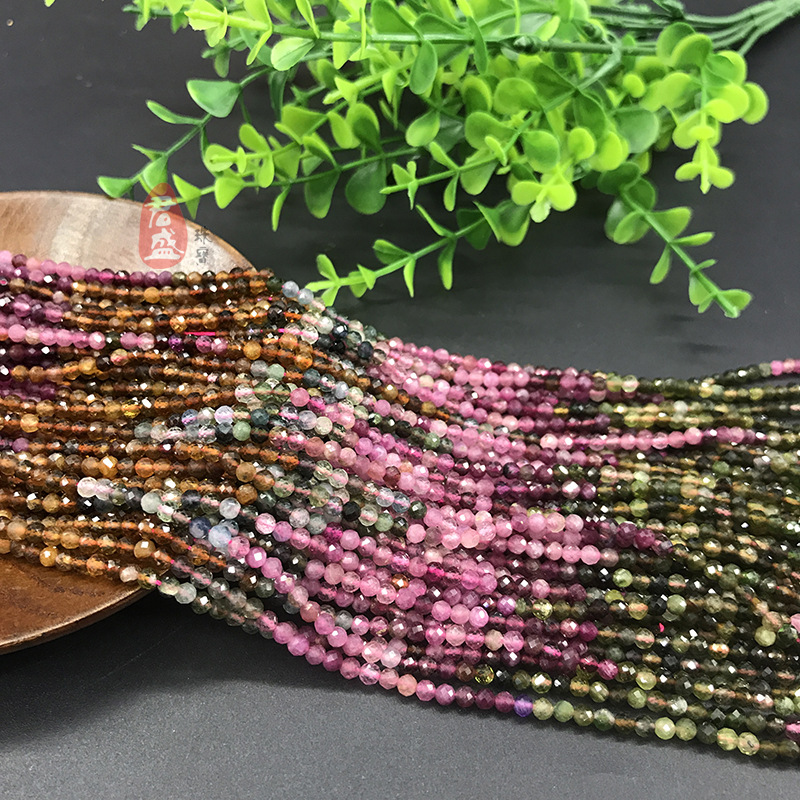 Caramelo natural turmalina ángulo de corte perlas sueltas pulsera collar pendientes horquilla borla anillo DIY accesorios la joyería al por mayor image 3