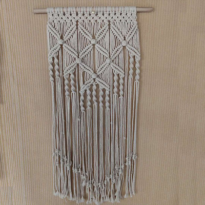 新品上市 创意居家装饰品 手工编织棉绳壁挂 卧室装饰品|ru