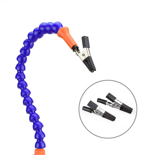 Factory direct supply, three-claw soldering station, aluminum alloy clamp soldering station, universal arm welding tool, electric soldering iron soldering station