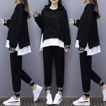 运动套装女秋冬季学生装韩版宽松时尚2020社会原宿风休闲BF两件套