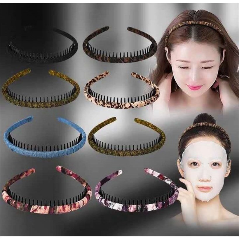 Card issuance Hair hoop Versatile go out Simplicity black Head hoop Wash one's face Broadside Hair band non-slip