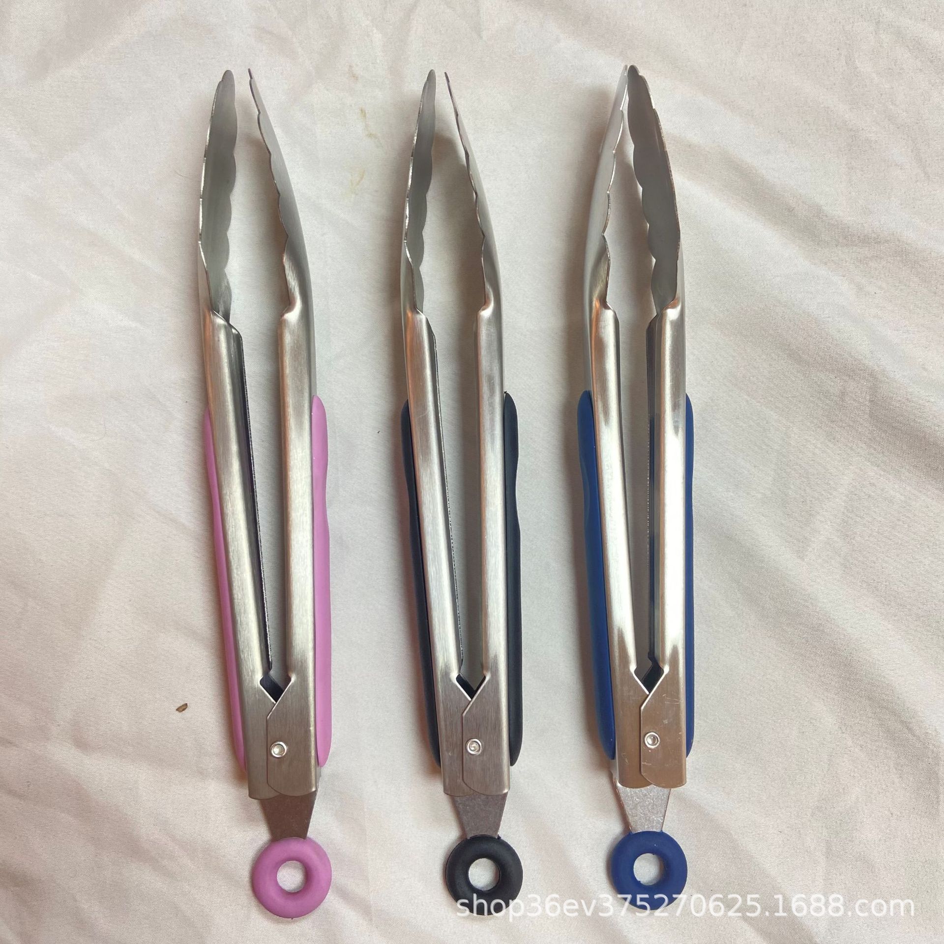 厂家直销 不锈钢食物夹 面包夹 烧烤夹 牛排夹烧烤工具食品夹